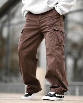 Карго штани Oversize з поясом коричневі ВТ 95182 VOENTORGZSU
