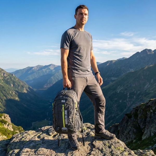 Туристический рюкзак Skif Outdoor Adventure 40 л для походов, Shadow Grey 37478381 VOENTORGZSU