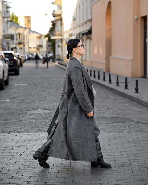 Жіноче шерстяне пальто oxford сіре ВТ6 94123 VOENTORGZSU