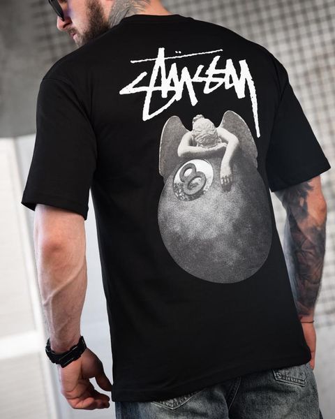 Футболка oversize stussyN.8 black ТР 95733 VOENTORGZSU