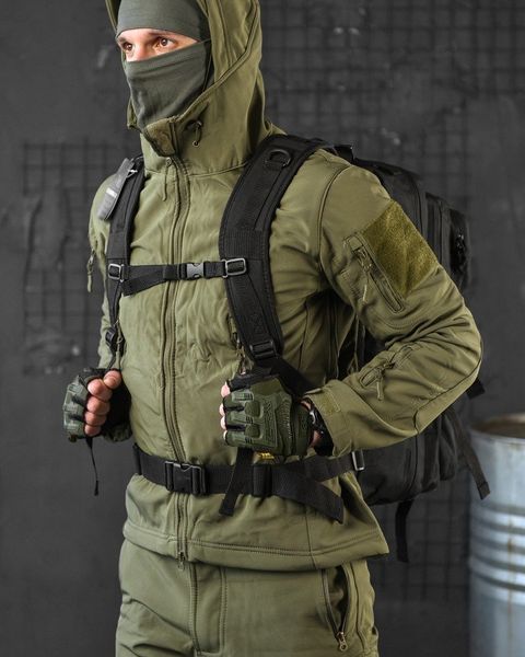 Штурмовой рюкзак US Laser Cut Assault Black 47L ВТ 13758 VOENTORGZSU