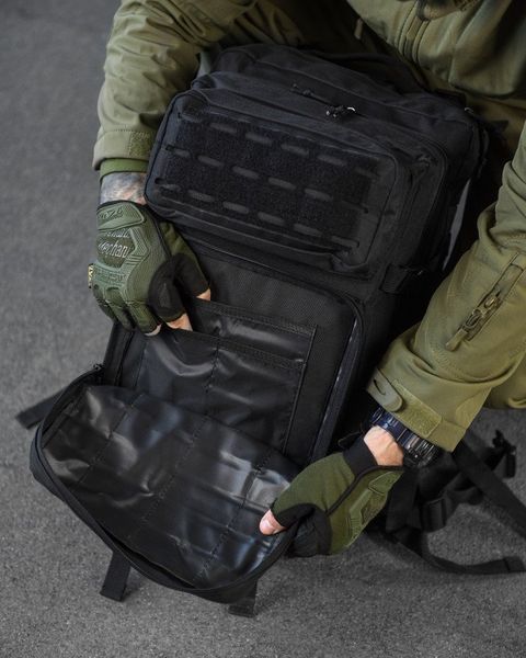 Штурмовой рюкзак US Laser Cut Assault Black 47L ВТ 13758 VOENTORGZSU