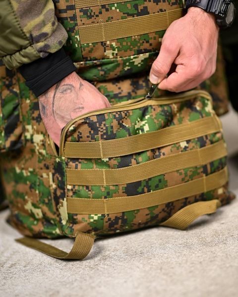 Тактичний рюкзак Outdoor 70L pixel green ВТ 94110 VOENTORGZSU