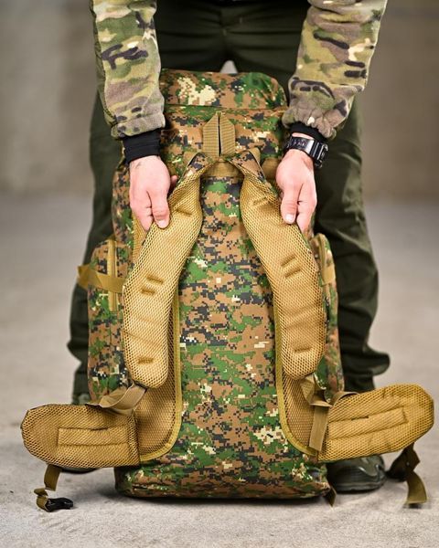 Тактичний рюкзак Outdoor 70L pixel green ВТ 94110 VOENTORGZSU