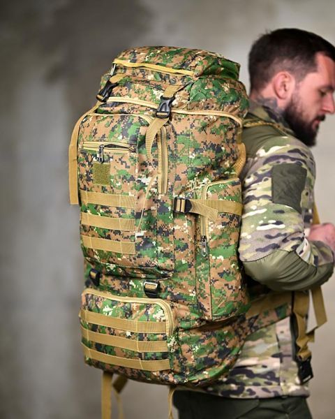 Тактичний рюкзак Outdoor 70L pixel green ВТ 94110 VOENTORGZSU
