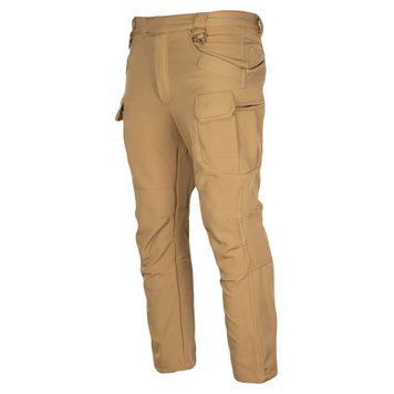 Штани тактичні утеплені Vik-Tailor SoftShell з посиленими вставками, Coyote 30424381 VOENTORGZSU