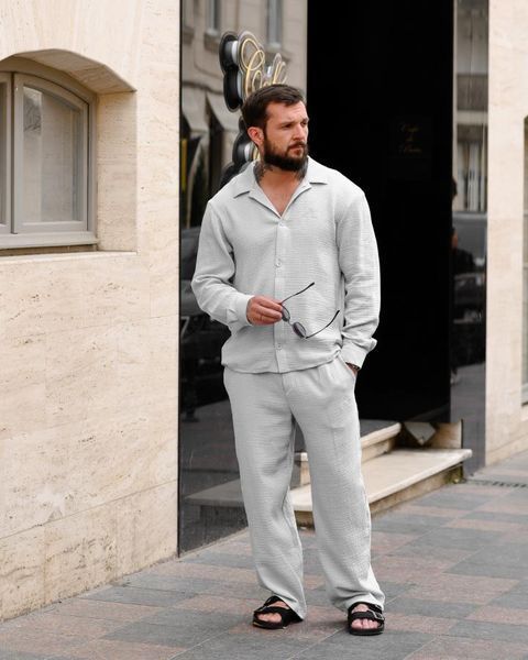 Летний костюм loro piana grey ВТ 96988 VOENTORGZSU