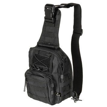 Сумка через плече MFH Shoulder Bag Molle 7 л, Black 20795381 VOENTORGZSU