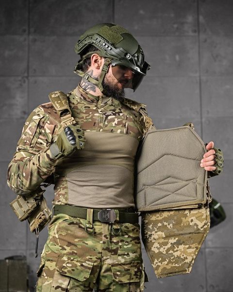 Плитоноска 4 швидких скидання з напашником Cordura піксель ДЛ6 91594 VOENTORGZSU