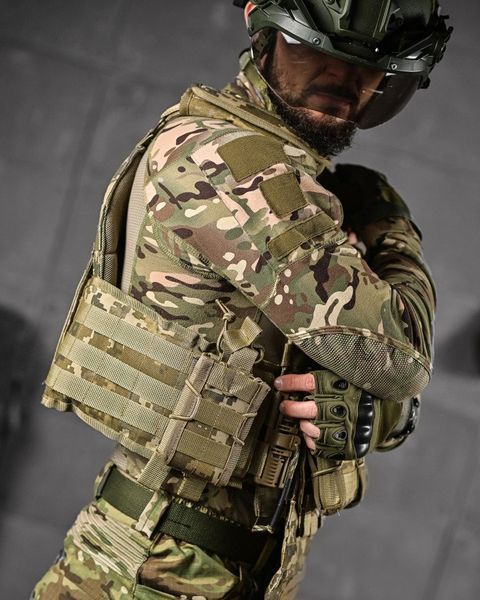 Плитоноска 4 швидких скидання з напашником Cordura піксель ДЛ6 91594 VOENTORGZSU