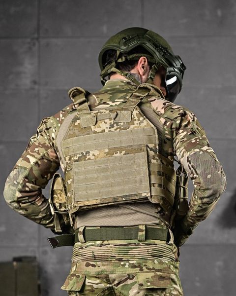 Плитоноска 4 швидких скидання з напашником Cordura піксель ДЛ6 91594 VOENTORGZSU