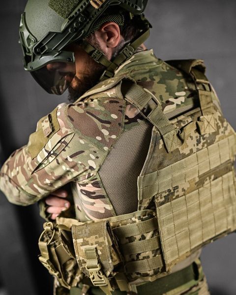 Плитоноска 4 швидких скидання з напашником Cordura піксель ДЛ6 91594 VOENTORGZSU