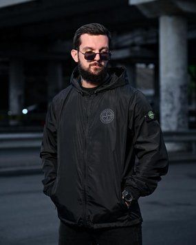 Ветровка карман Stone Island black 4 ПП 93640 VOENTORGZSU