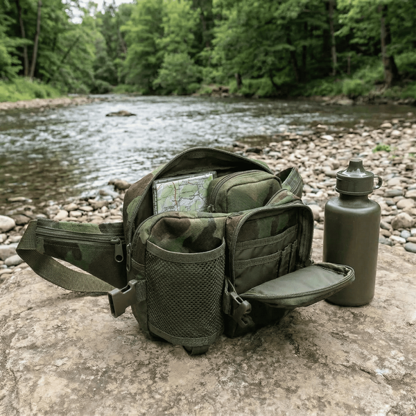 Сумка з флягою MFH Waist Bag with Drinking Bottle, Вудленд 20981381 VOENTORGZSU