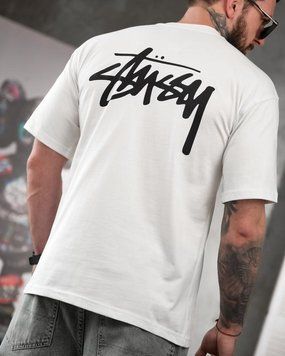 Футболка oversize stussy white ТР 95735 VOENTORGZSU