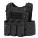 Плитоноска тактична Vik-Tailor з підсумками MOLLE, Black 21042381 фото 8
