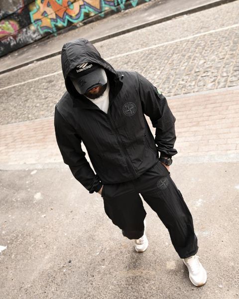 Чоловічий спортивний костюм ST injastis total black ТР 95225 VOENTORGZSU