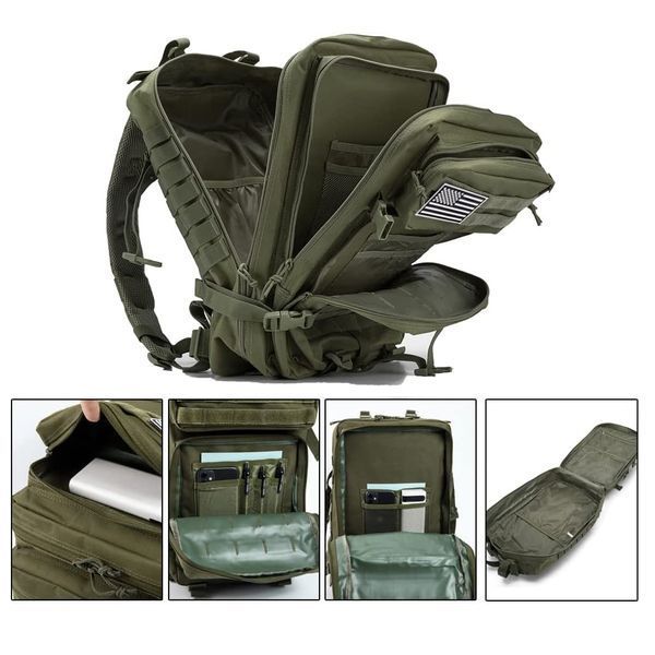 Рюкзак тактический Vik-Tailor MOLLE 45L, Olive 20624381 VOENTORGZSU