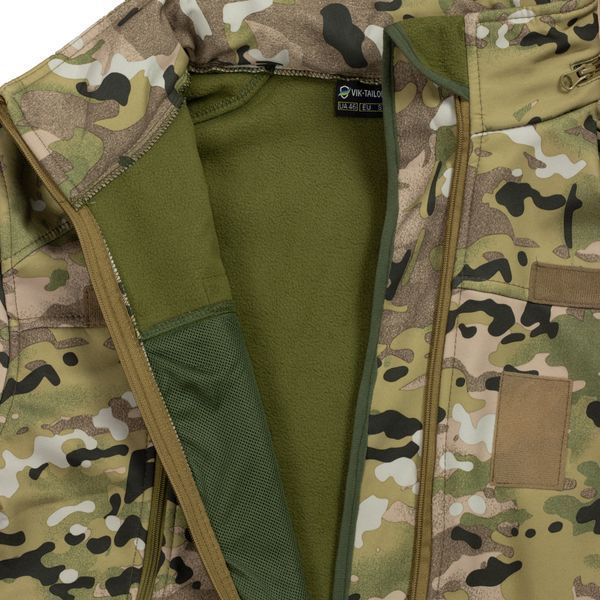 Куртка з липучками для шевронів Vik-Tailor SoftShell, MultiCa 30027381 VOENTORGZSU