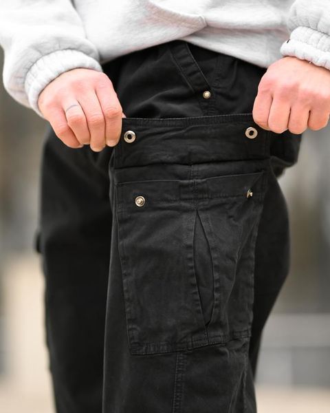 Карго штани Oversize (Black) чорні ВТ 95164 VOENTORGZSU