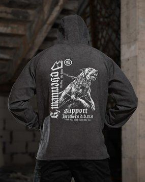 Олимпийка в стиле милитари BORN OF WAR Support grey ВМ 97617 VOENTORGZSU
