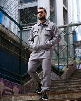 Спортивний костюм на флісі TEREMBIT grey ПП 93688 VOENTORGZSU
