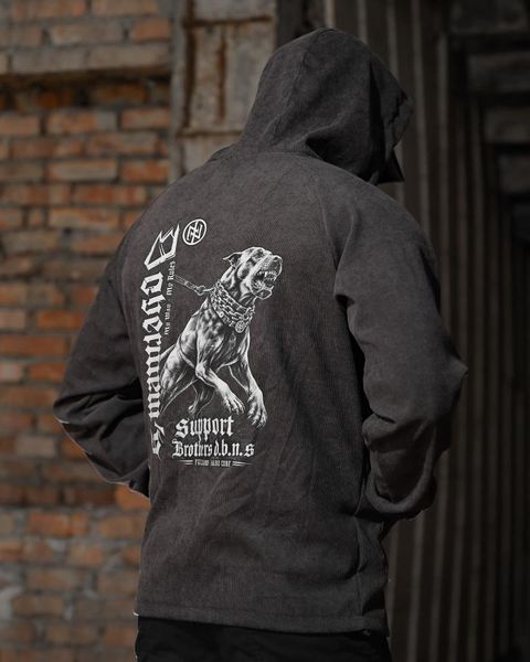 Олімпійка в стилі мілітарі BORN OF WAR Support grey ВМ 97617 VOENTORGZSU