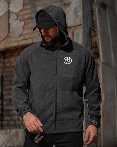 Олімпійка в стилі мілітарі BORN OF WAR Support grey ВМ 97617 VOENTORGZSU