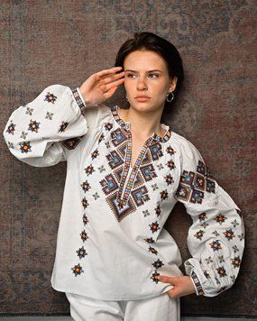 Женская вышиванка color beg ПП 92620 VOENTORGZSU
