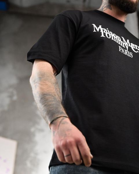 Футболка oversize maison margiela black ТР 95738 VOENTORGZSU
