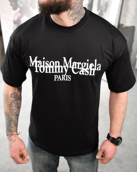 Футболка oversize maison margiela black ТР 95738 VOENTORGZSU