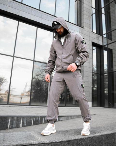 Мужской спортивный костюм ST injastis light grey ВТ 95217 VOENTORGZSU