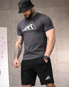 Летний комплект Adi logo grey ТР 95952 VOENTORGZSU