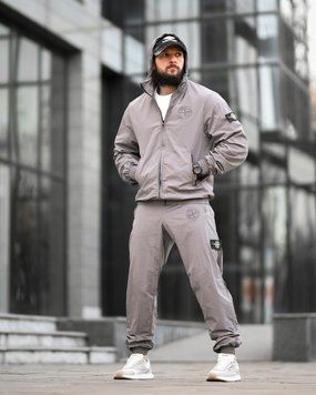 Мужской спортивный костюм ST injastis light grey ВТ 95217 VOENTORGZSU