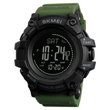 Годинник тактичний багатофункціональний Skmei 1358, Olive 21426381 VOENTORGZSU