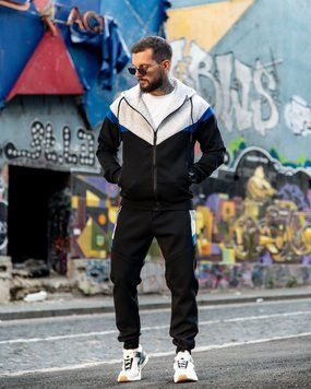 Чоловічий спортивний костюм FRUKT grey/black PP 93568 VOENTORGZSU
