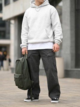 Карго штани Oversize denim сірі ВТ 95158 VOENTORGZSU