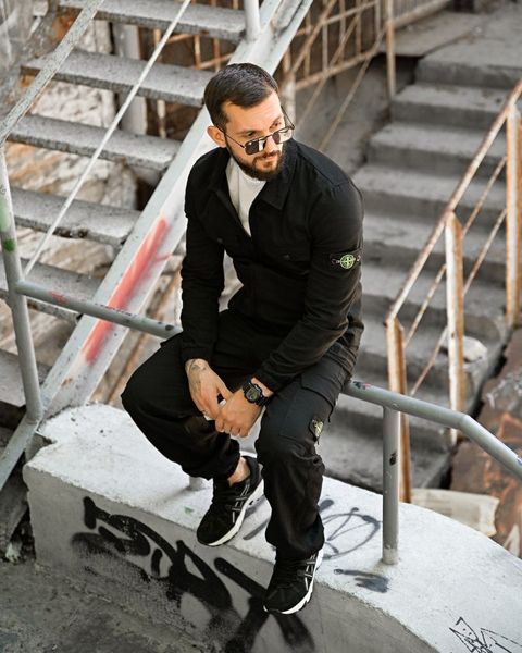 Костюм Stone island black РА 88206 VOENTORGZSU