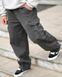 Карго штани Oversize сірі з поясом ВТ 95159 фото 4