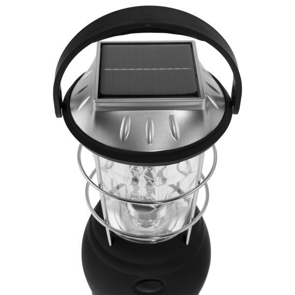 Туристический фонарь MIL-TEC 3-Way Lantern с солнечной панелью и аккумулятором, Black 21215381 VOENTORGZSU