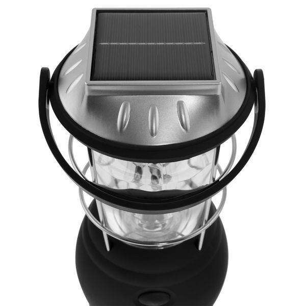 Туристический фонарь MIL-TEC 3-Way Lantern с солнечной панелью и аккумулятором, Black 21215381 VOENTORGZSU