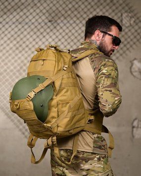 РЮКЗАК З ТРИМАЧЕМ ДЛЯ ШЛЕМУ BADGER OUTDOOR GUNNY 45Л РН 16765 VOENTORGZSU